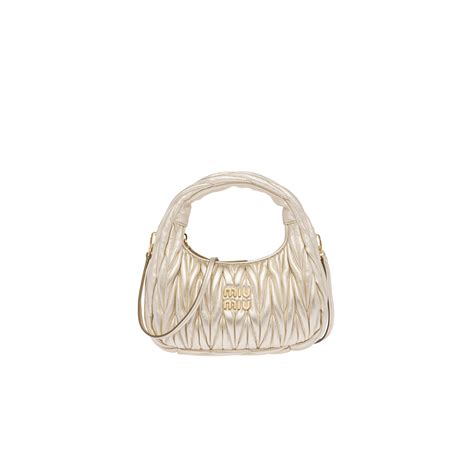 gold miu miu bag|miu mini handbags.